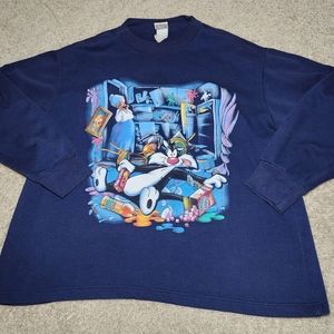 Size XXL - Women's 1999 Vintage Looney Tunes Sylvester & Tweety Bird Sweatshirt